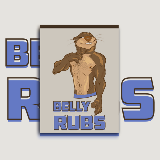 Otter Belly Rubs Poster
