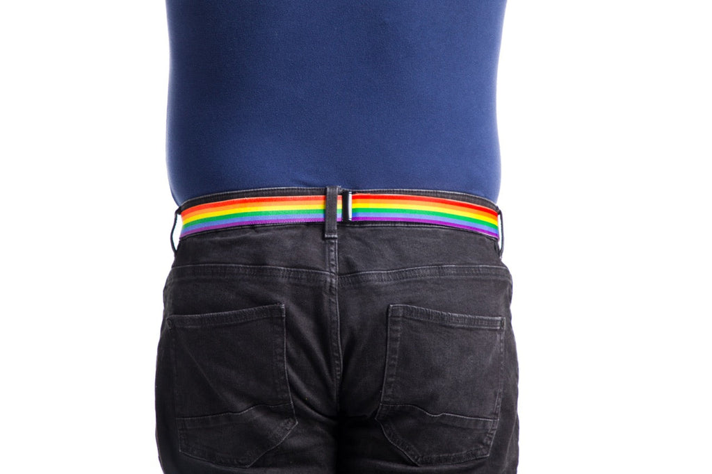 Pride Flag Buckle-Free Belt