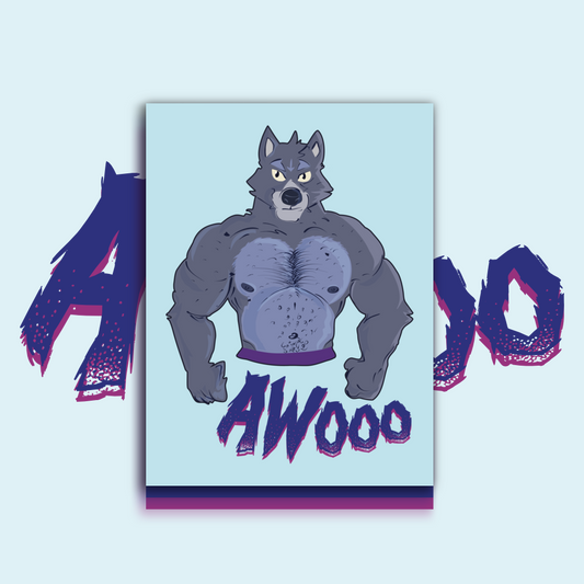 Wolf Awooo Poster