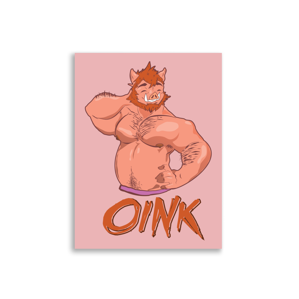 Pig Oink Poster