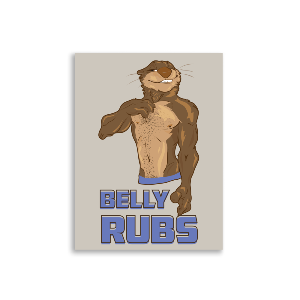 Otter Belly Rubs Poster