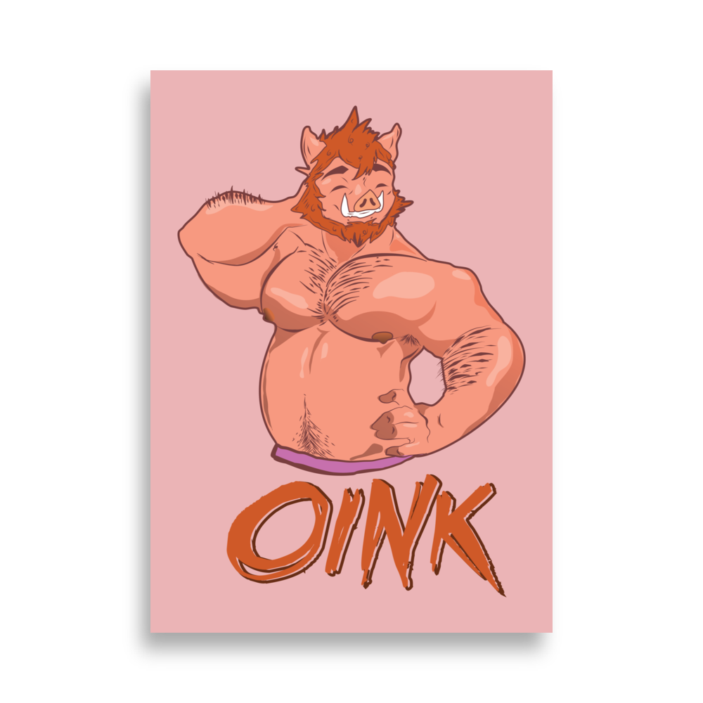 Pig Oink Poster