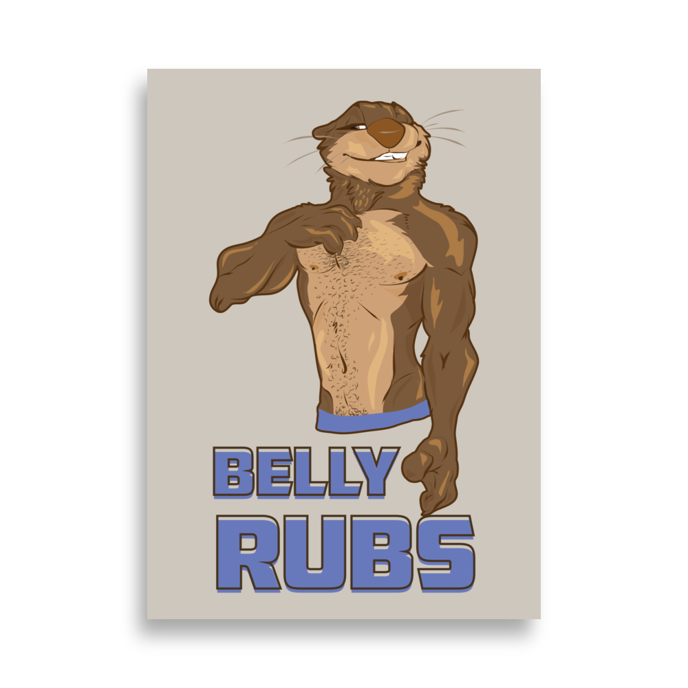 Otter Belly Rubs Poster